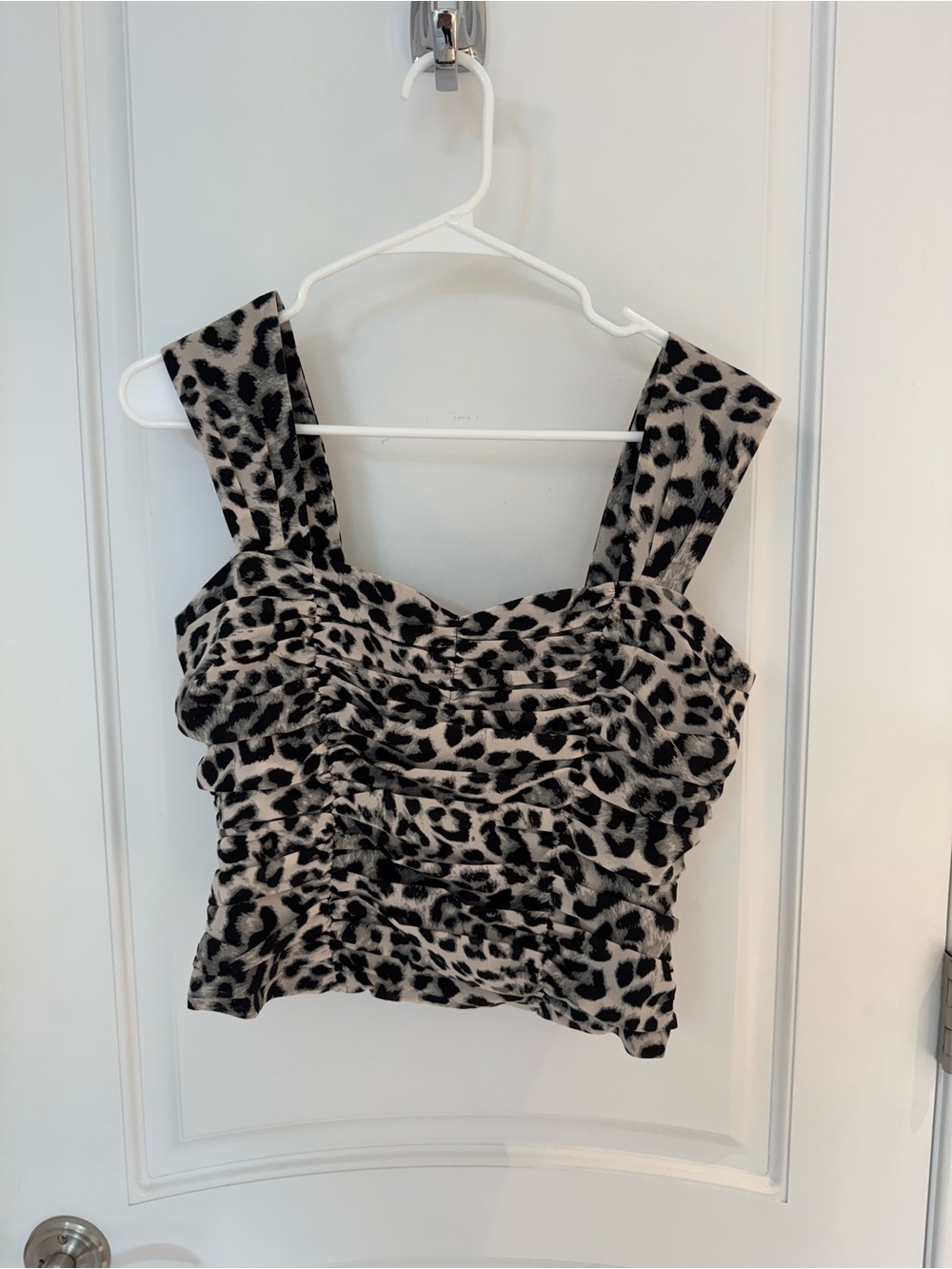 Express *NWT* Leopard Ruched Tank Size S